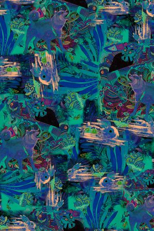 抽象印花华亿平台图片