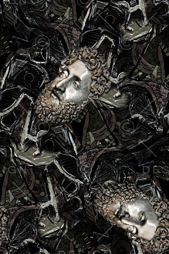 复古印花华亿平台图片