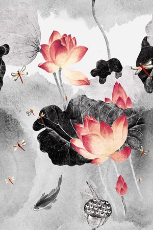 荷花印花华亿平台图片