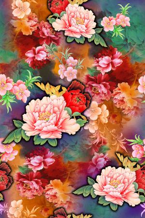 旗袍印花华亿平台图片