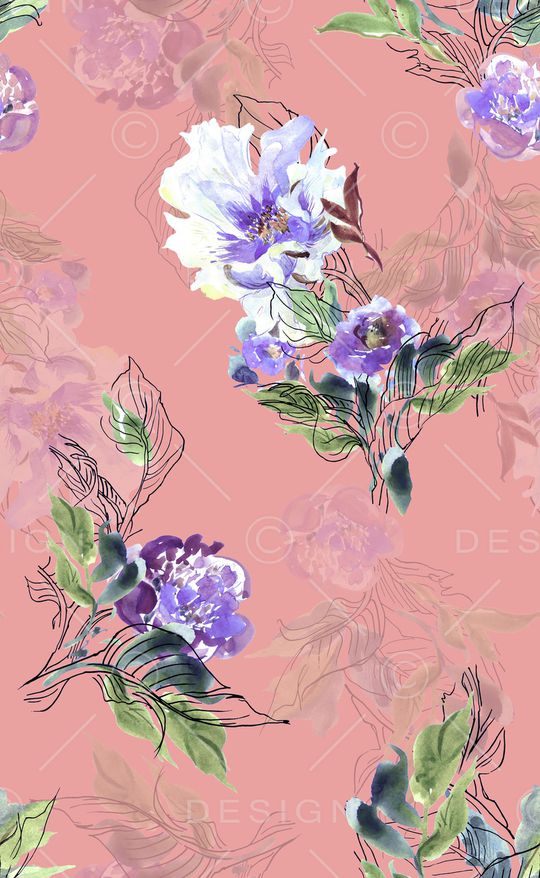 植物印花华亿平台图片