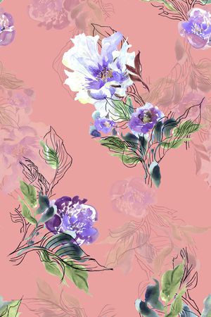 植物印花华亿平台图片