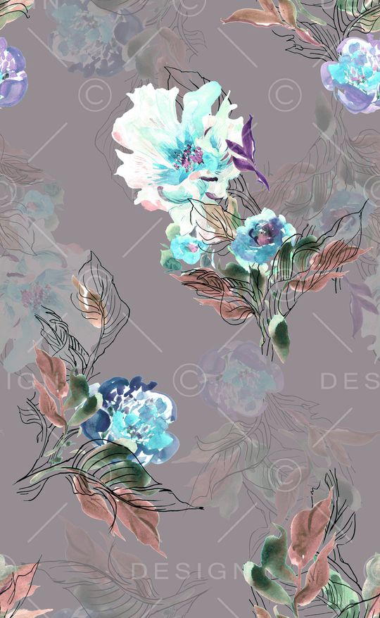 植物印花华亿平台图片