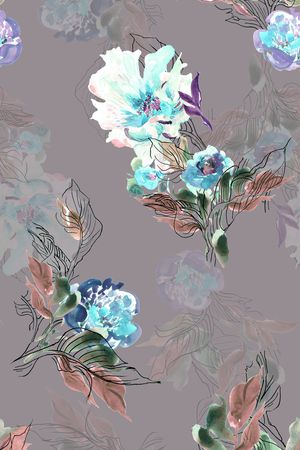 植物印花华亿平台图片