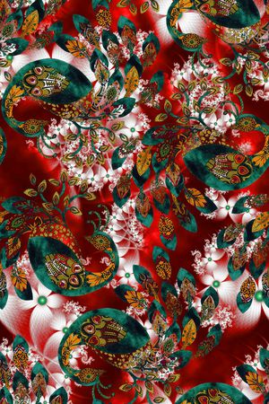 孔雀印花华亿平台图片