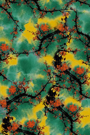 植物印花华亿平台图片