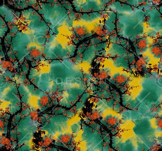 植物印花华亿平台图片