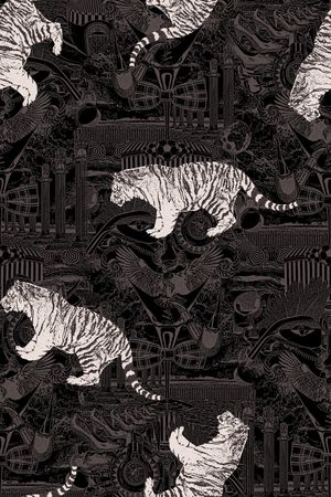 复古印花华亿平台图片