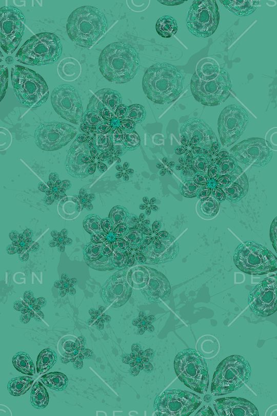 几何花卉印花华亿平台图片