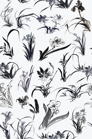 兰花印花华亿平台图片