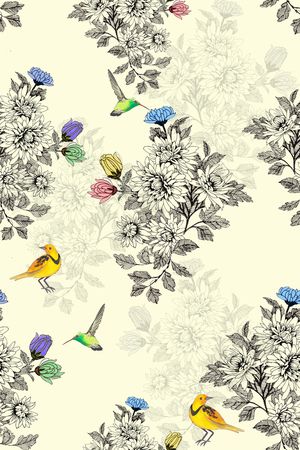 鸟印花华亿平台图片