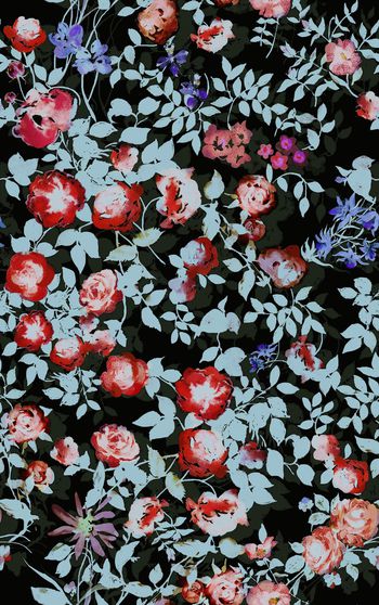 花卉印花华亿平台图片