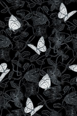 蝴蝶印花华亿平台图片