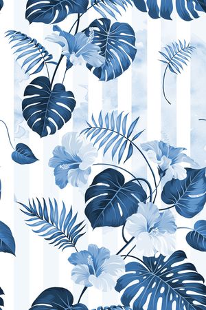 手绘花卉印花华亿平台图片