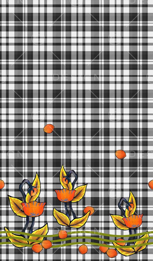 格子印花华亿平台图片