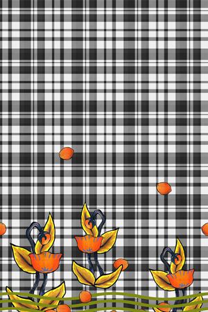 格子印花华亿平台图片