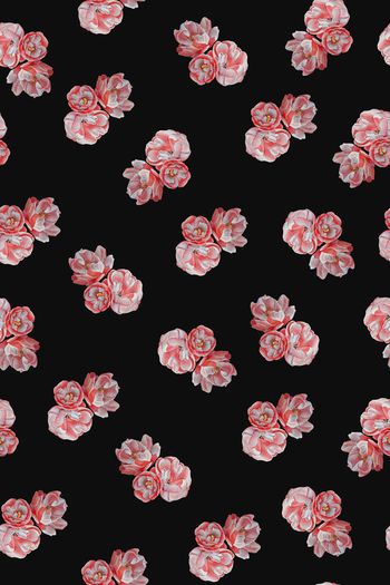 手绘花卉印花华亿平台图片