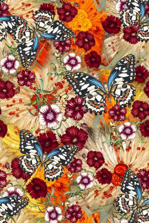 植物印花华亿平台图片