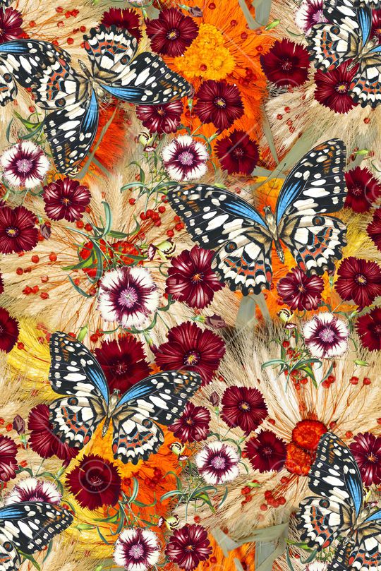 植物印花华亿平台图片