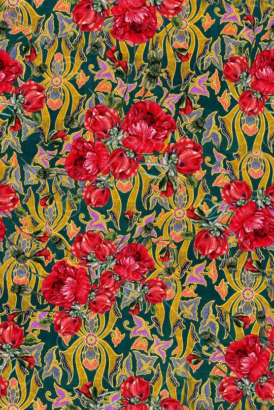 植物印花华亿平台图片