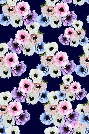 水彩花卉印花华亿平台图片