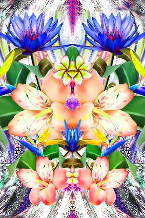 对称花印花华亿平台图片