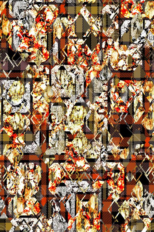 几何解构印花华亿平台图片