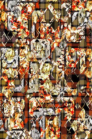 几何解构印花华亿平台图片