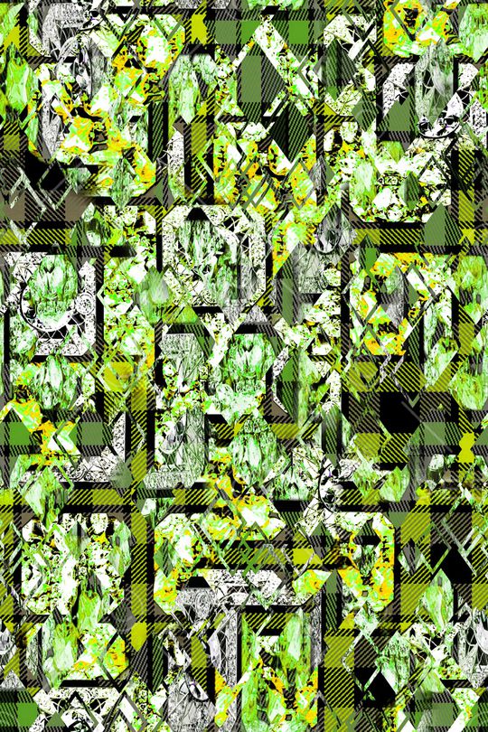 几何解构印花华亿平台图片