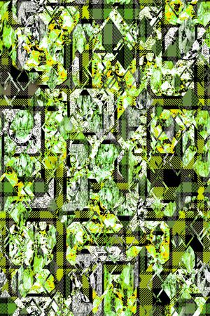 几何解构印花华亿平台图片