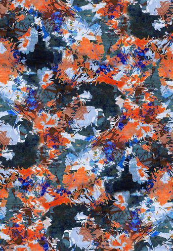 连衣裙印花华亿平台图片