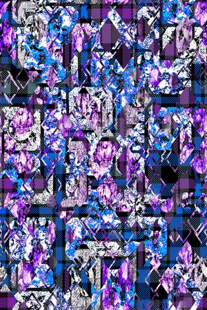 几何解构印花华亿平台图片