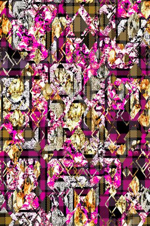 几何解构印花华亿平台图片