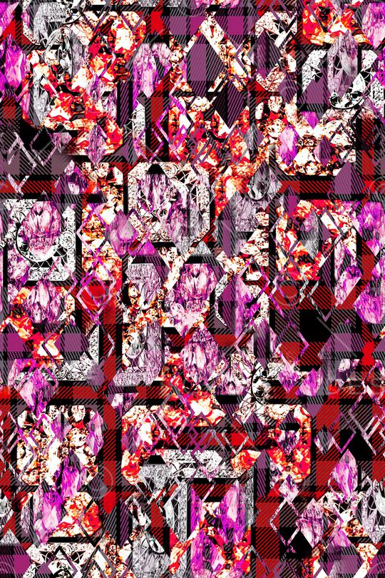 几何解构印花华亿平台图片