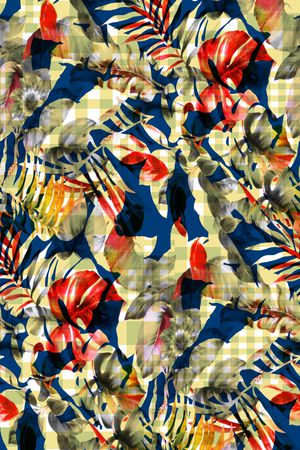 绿植树叶印花华亿平台图片