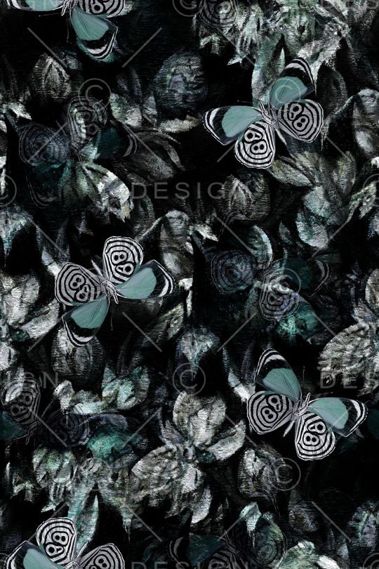 蝴蝶印花华亿平台图片