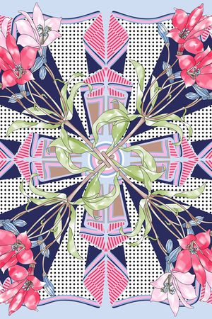 花卉印花华亿平台图片