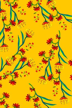 花卉印花华亿平台图片