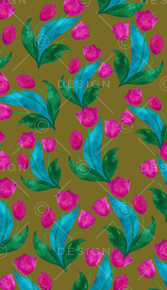 郁金香印花华亿平台图片