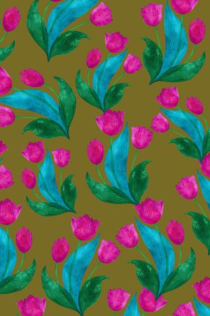 郁金香印花华亿平台图片