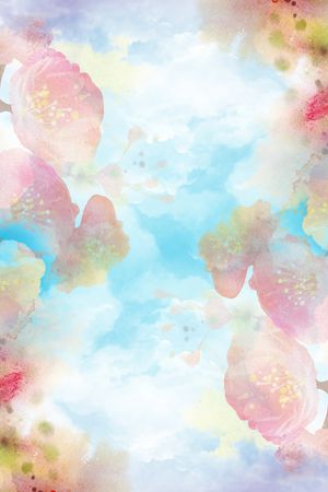 彩底花卉印花华亿平台图片