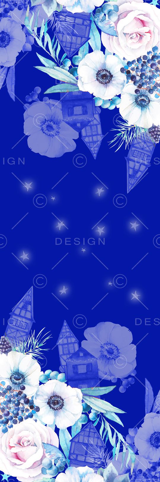 手绘花卉印花华亿平台图片