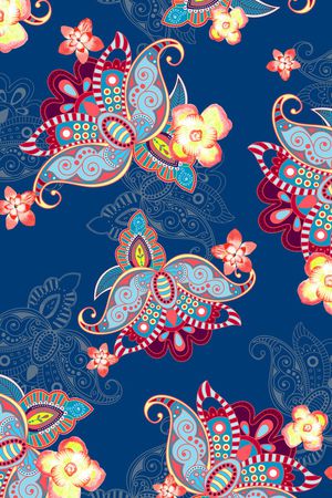 民族风印花华亿平台图片