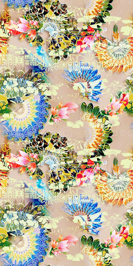 抽象印花华亿平台图片