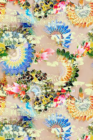 抽象印花华亿平台图片