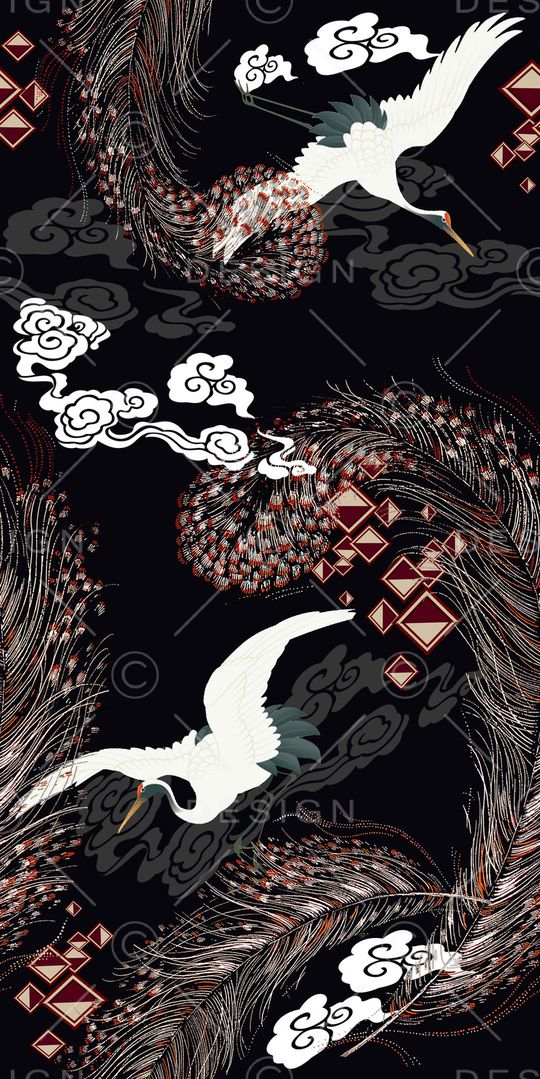 中国风印花华亿平台图片