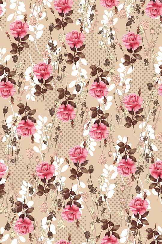 水彩花卉印花华亿平台图片