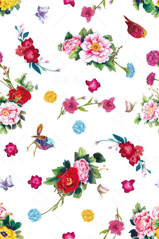 小碎花印花华亿平台图片