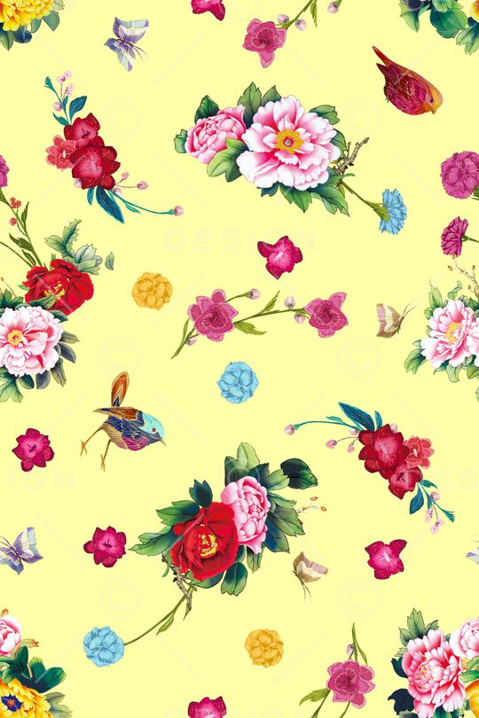 小碎花印花华亿平台图片