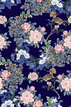 中国风印花华亿平台图片